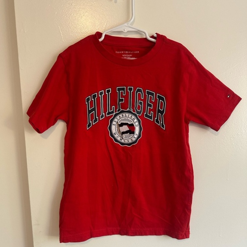 Tommy Hilfiger Vibrant Red Crewneck Tee